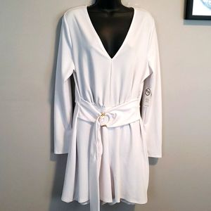 FTF White Rompers with buckle